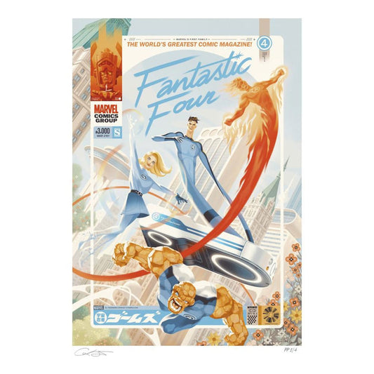 Marvel Fantastic Four #48 Kunstdruck Marvel's First Family: The Fantastic Four! 61 x 41 cm - ungerahmt - Preorder - ETA: 06.01.2026