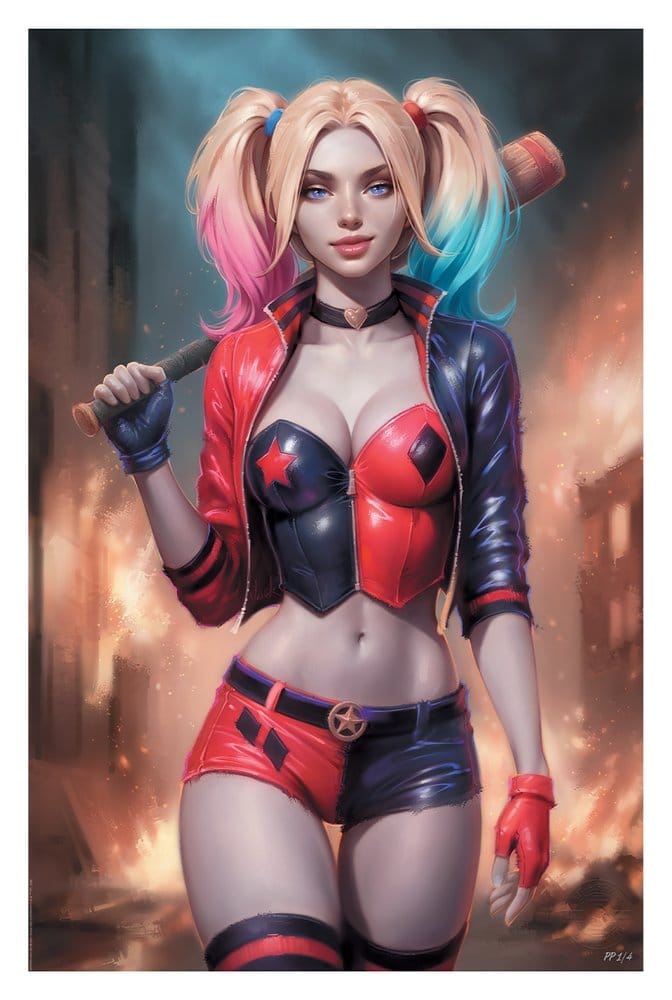 DC Comics Kunstdruck Harley Quinn 41 x 61 cm - ungerahmt - Preorder - ETA: 25.01.2027