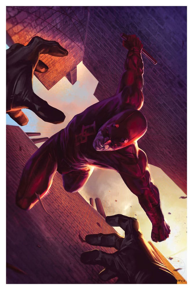 Marvel Kunstdruck Daredevil: The Man Without Fear 60 x 41 cm - ungerahmt - Versand: 5-7 Tage nach Bestellung