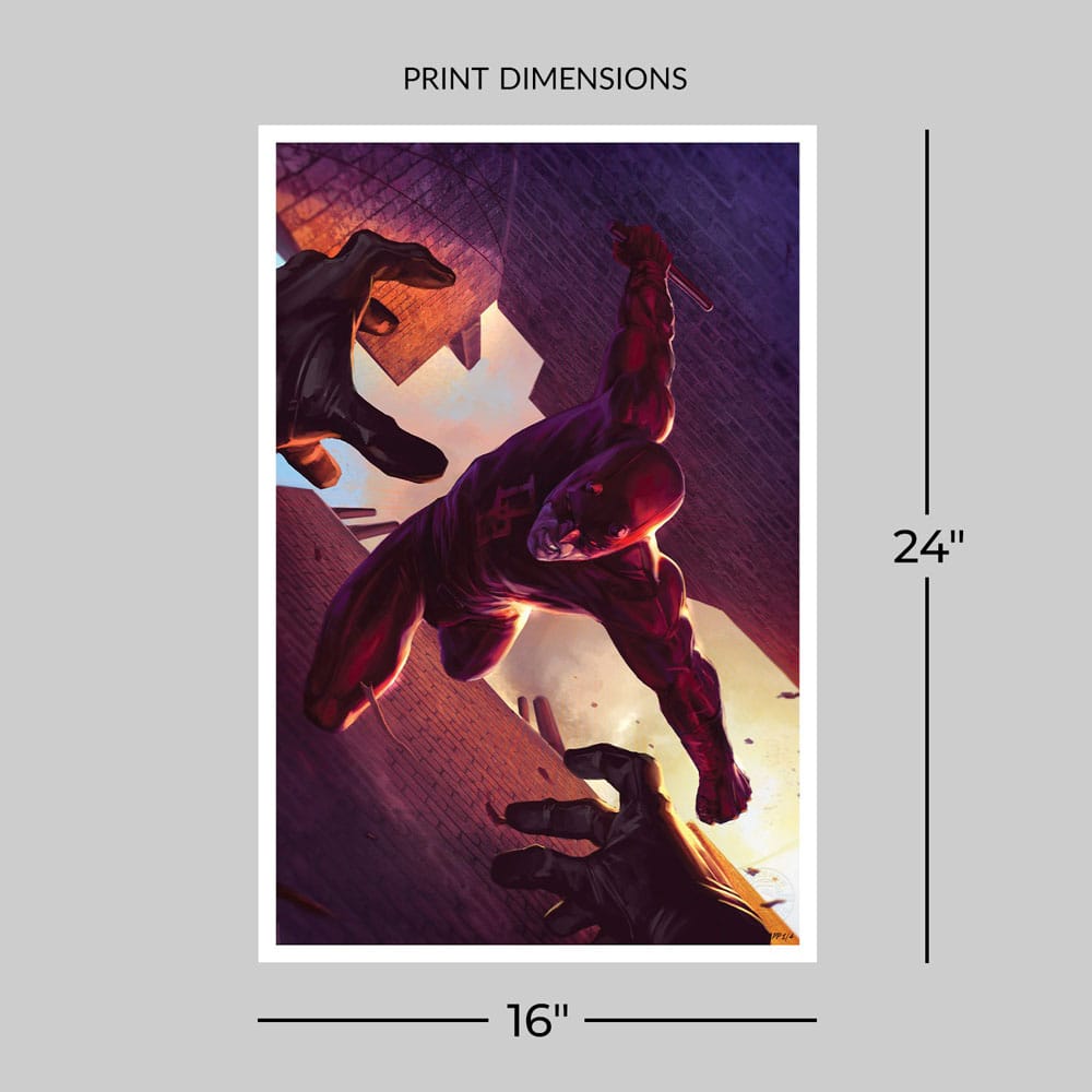 Marvel Kunstdruck Daredevil: The Man Without Fear 60 x 41 cm - ungerahmt - Versand: 5-7 Tage nach Bestellung