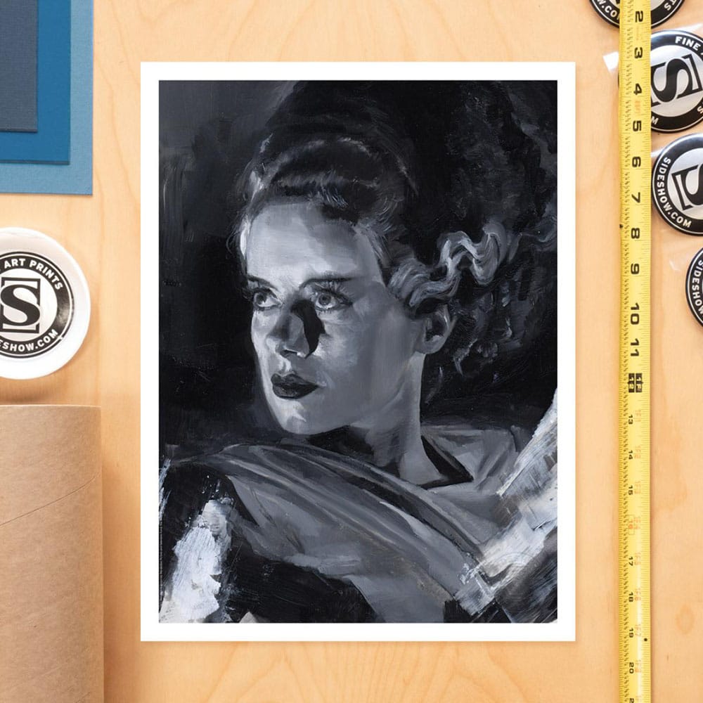 Frankensteins Braut Kunstdruck Bride of Frankenstein by Chris Valentine 41 x 31 cm - ungerahmt - Versand: 7 Tage nach Bestellung