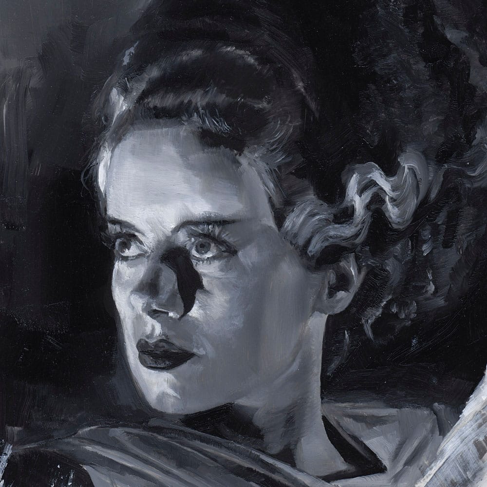 Frankensteins Braut Kunstdruck Bride of Frankenstein by Chris Valentine 41 x 31 cm - ungerahmt - Versand: 7 Tage nach Bestellung