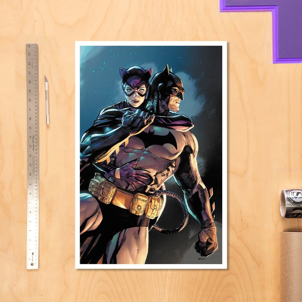 DC Comics Kunstdruck Batman & Catwoman 61 x 41 cm - ungerahmt - Preorder - ETA: 12.06.2026