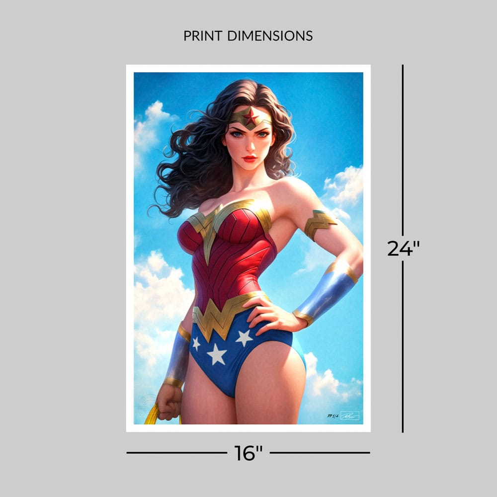 DC Comics Kunstdruck Justice League Trinity: Wonder Woman 61 x 41 cm - ungerahmt - Preorder - ETA: 21.03.2026