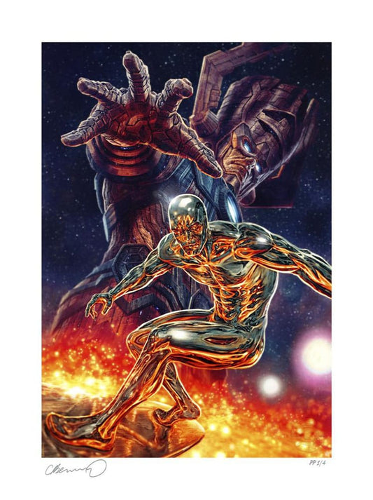 Marvel Kunstdruck Galactus and the Silver Surfer 61 x 41 cm - ungerahmt - Preorder - ETA: 26.01.2026