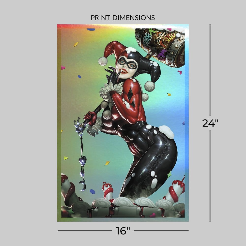 DC Comics Kunstdruck Harley Quinn (Exclusive Edition) 41 x 61 cm - ungerahmt - Preorder - ETA: 25.09.2026
