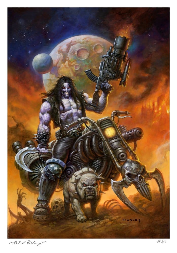 DC Comics Kunstdruck Lobo™: The Main Man by Alex Horley 46 x 61 cm - ungerahmt - Preorder - ETA: 25.09.2026
