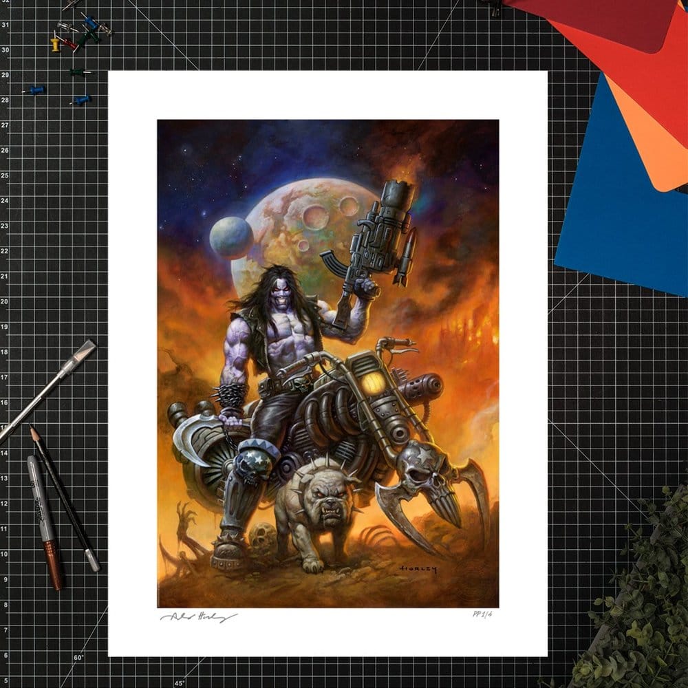 DC Comics Kunstdruck Lobo™: The Main Man by Alex Horley 46 x 61 cm - ungerahmt - Preorder - ETA: 25.09.2026