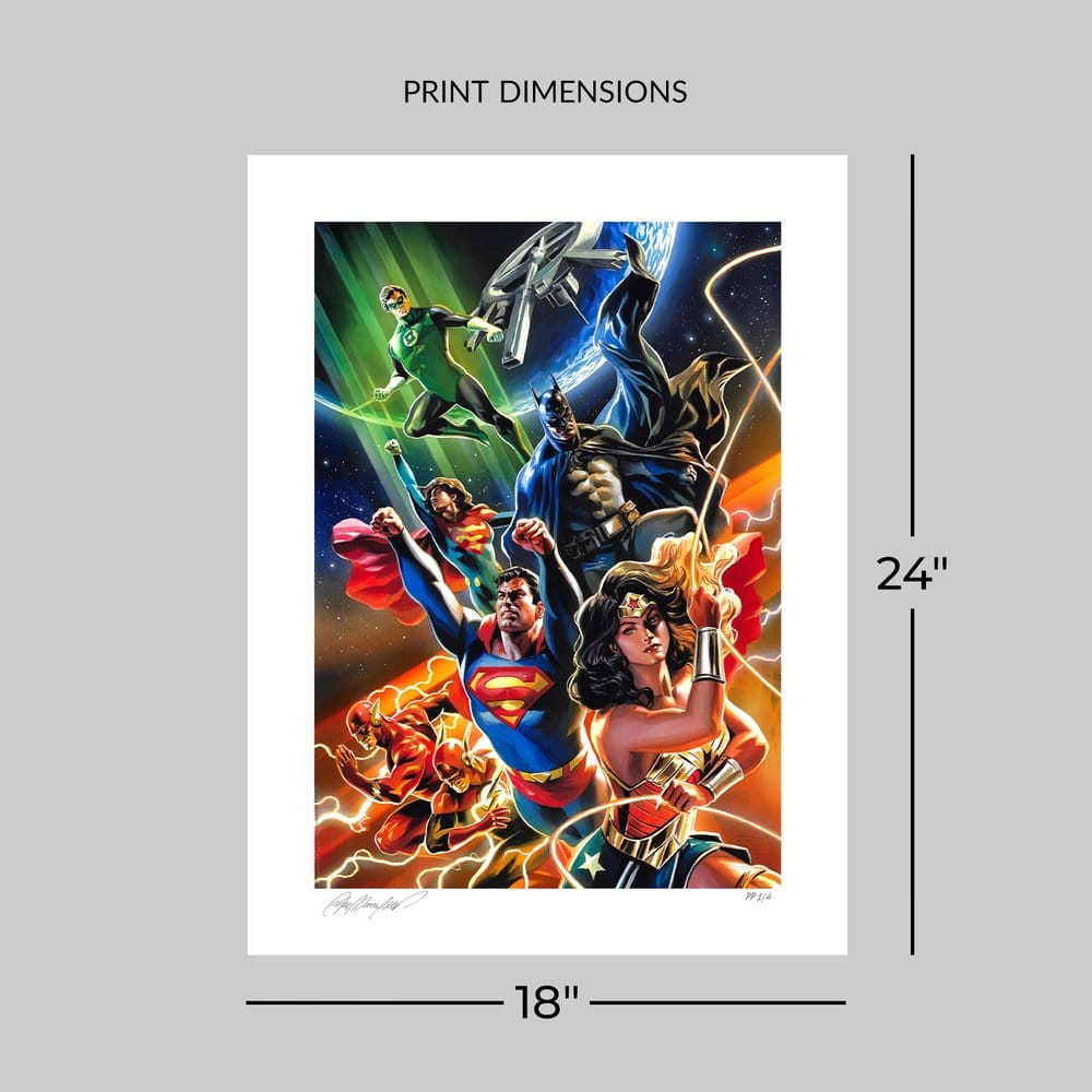 DC Comics Kunstdruck Justice League Unlimited 46 x 61 cm - ungerahmt - Preorder - ETA: 28.12.2026