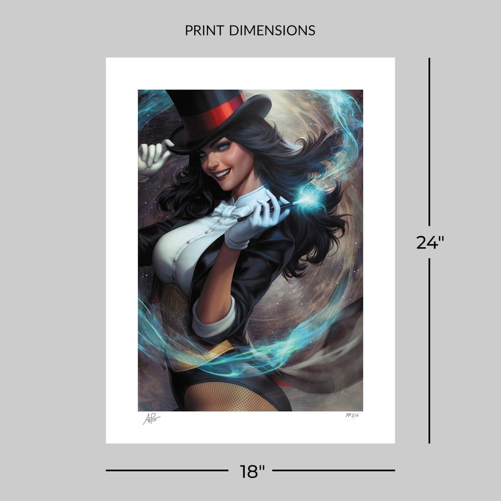 DC Comics Kunstdruck Zatanna: Bring Down the House 46 x 61 cm - ungerahmt - Preorder - ETA: 25.01.2027