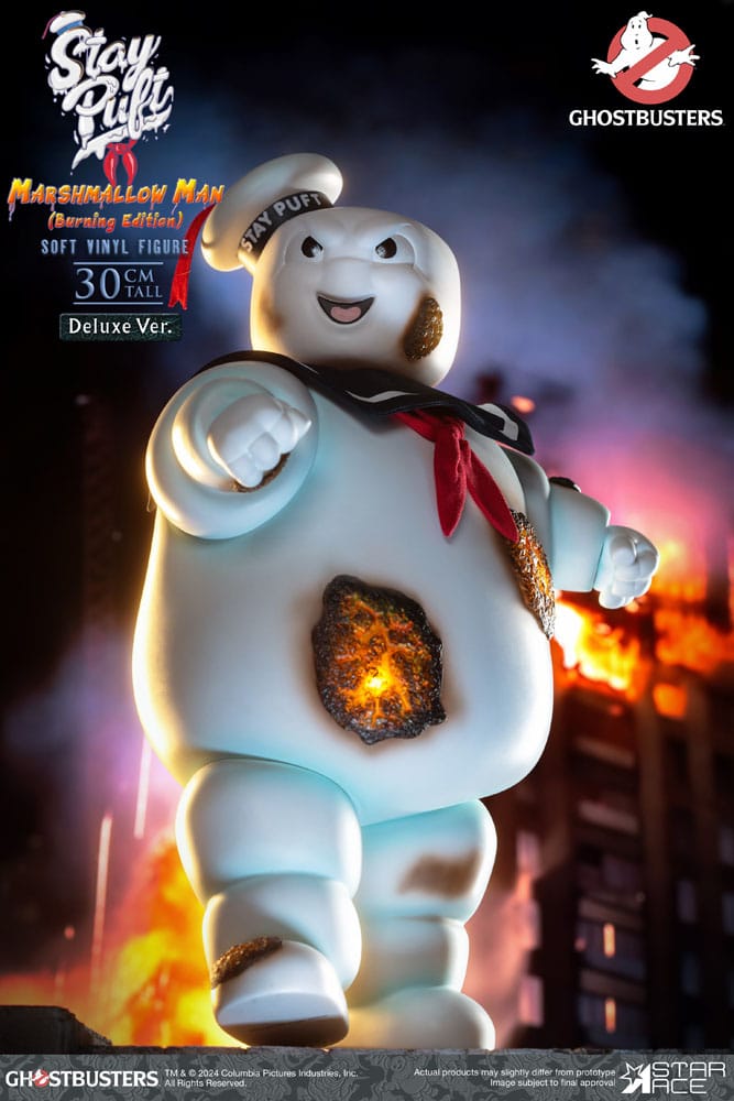 Ghostbusters Soft Vinyl Statue Stay Puft Marshmallow Man Burnign Edition Deluxe Version 30 cm - Versand: 5-7 Tage nach Bestellung