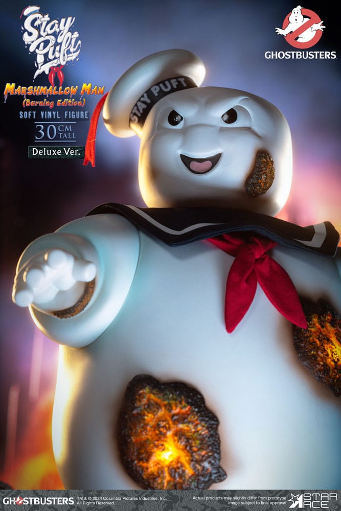 Ghostbusters Soft Vinyl Statue Stay Puft Marshmallow Man Burnign Edition Deluxe Version 30 cm - Versand: 5-7 Tage nach Bestellung