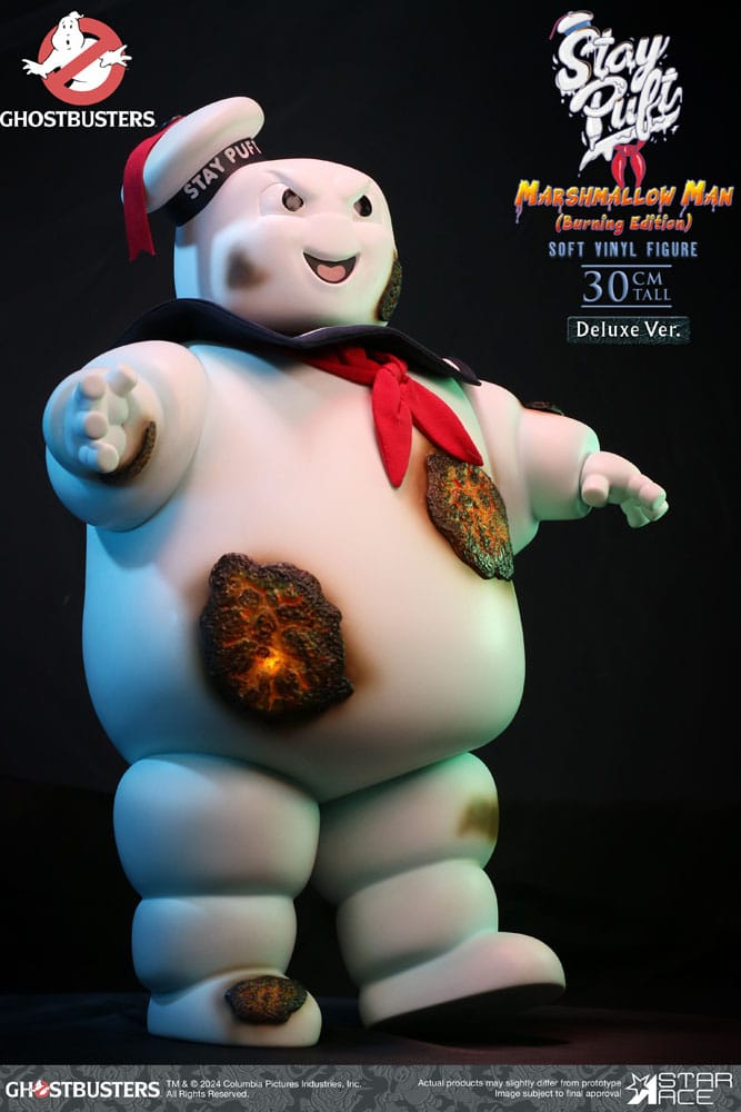 Ghostbusters Soft Vinyl Statue Stay Puft Marshmallow Man Burnign Edition Deluxe Version 30 cm - Versand: 5-7 Tage nach Bestellung