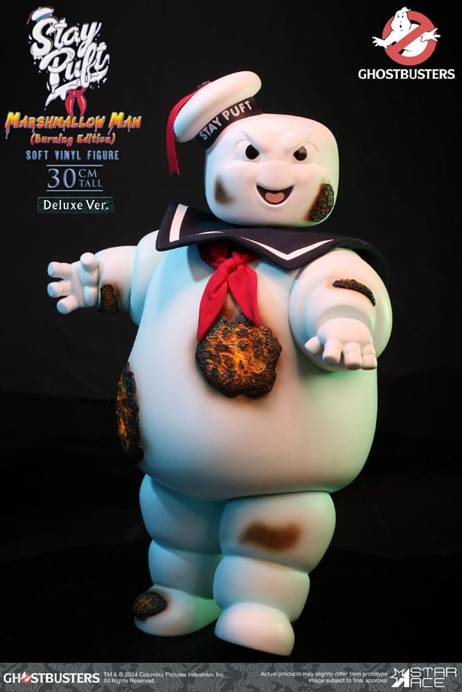 Ghostbusters Soft Vinyl Statue Stay Puft Marshmallow Man Burnign Edition Deluxe Version 30 cm - Versand: 5-7 Tage nach Bestellung