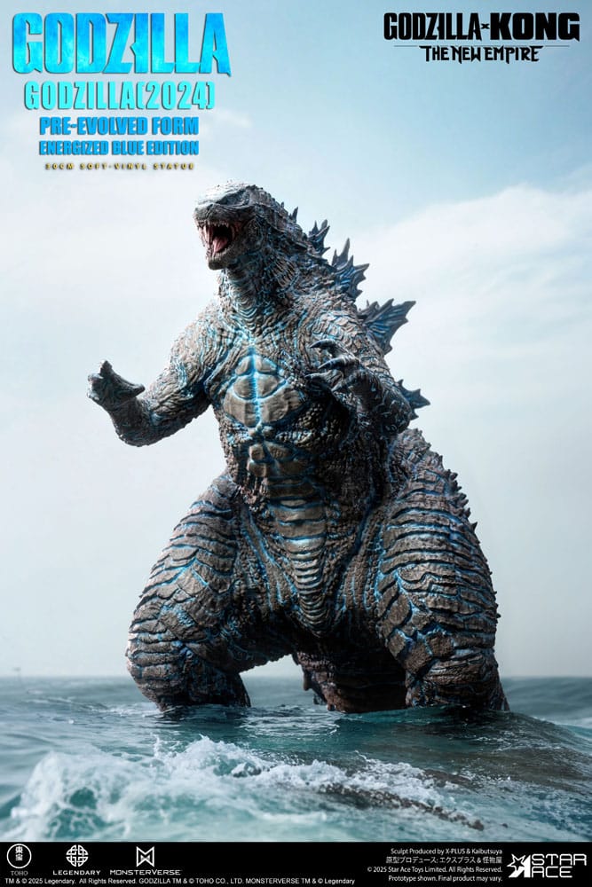 Godzilla vs. Kong: The New Empire Soft Vinyl Statue Godzilla (2024) Evolved Blue Edition 28 cm   - Preorder - ETA: 25.02.2026
