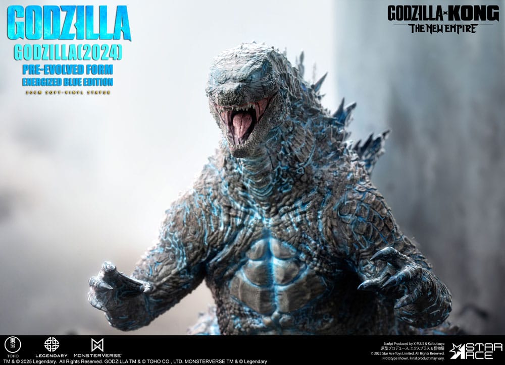 Godzilla vs. Kong: The New Empire Soft Vinyl Statue Godzilla (2024) Evolved Blue Edition 28 cm   - Preorder - ETA: 25.02.2026