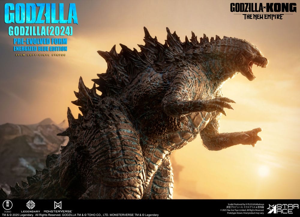 Godzilla vs. Kong: The New Empire Soft Vinyl Statue Godzilla (2024) Evolved Blue Edition 28 cm   - Preorder - ETA: 25.02.2026