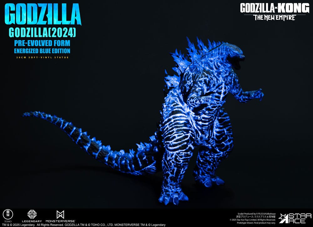 Godzilla vs. Kong: The New Empire Soft Vinyl Statue Godzilla (2024) Evolved Blue Edition 28 cm   - Preorder - ETA: 25.02.2026