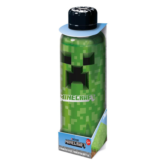 Minecraft Edelstahl-Trinkflasche Creeper - Versand: 5-7 Tage nach Bestellung