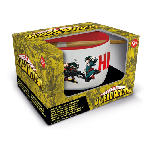My Hero Academia Ramen-Schüssel mit Stäbchen Jump    - Versand: 5-7 Tage nach Bestellung