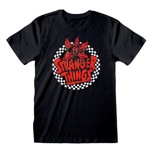 Stranger Things T-Shirt Checkered Circle Größe M - Versand: 7 Tage nach Bestellung