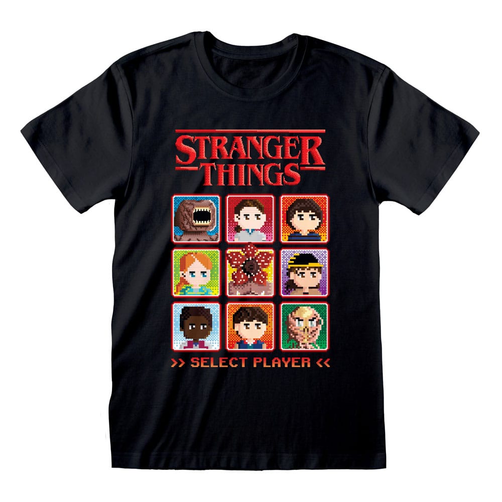 Stranger Things T-Shirt Select Player Größe XL - Versand: 7 Tage nach Bestellung