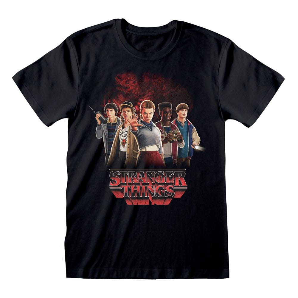 Stranger Things T-Shirt Group with Vecna behind Größe XL - Versand: 7 Tage nach Bestellung