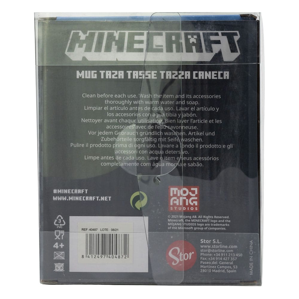 Minecraft 3D Tasse Creeper Face 445 ml  - Versand: 5-7 Tage nach Bestellung