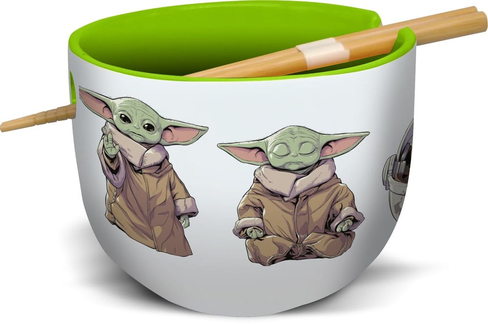 Star Wars: The Mandalorian Ramen-Schüssel mit Stäbchen Grogu  - Versand: 7 Tage nach Bestellung