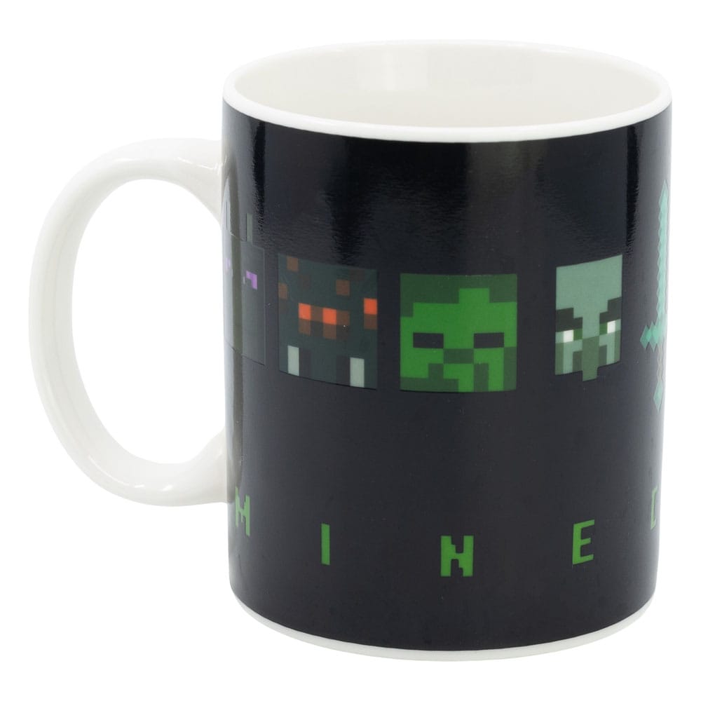 Minecraft Tasse mit Thermoeffekt Squared Pattern 325 ml       - Versand: 5-7 Tage nach Bestellung
