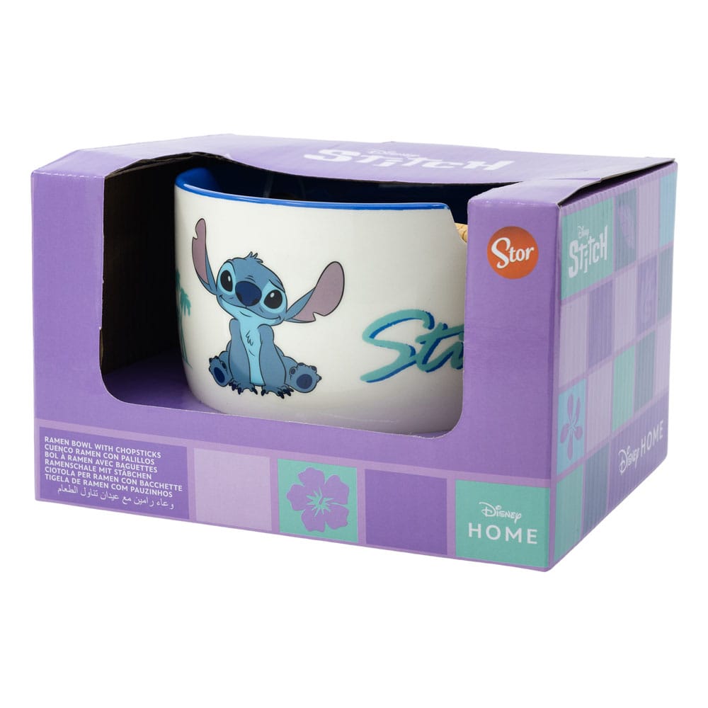 Lilo & Stitch Ramen-Schüssel mit Stäbchen Stitch   - Versand: 7 Tage nach Bestellung