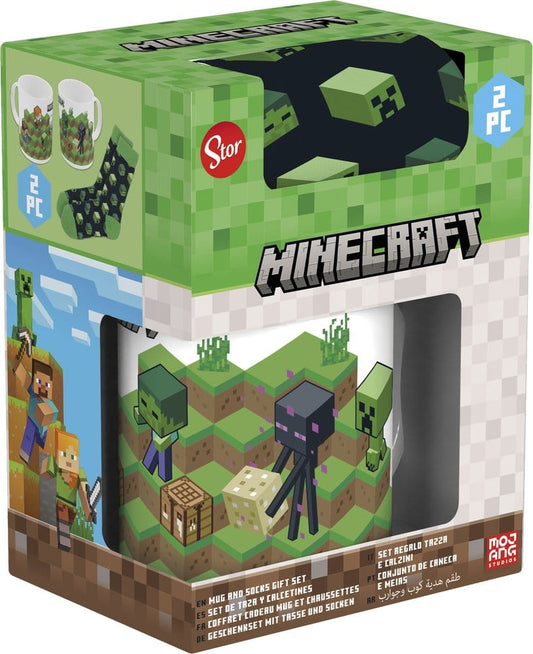 Minecraft Tasse & Socken Set   - Versand: 7 Tage nach Bestellung