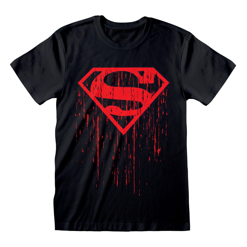 Superman T-Shirt Dripping Symbol    Größe S - Versand: 5-7 Tage nach Bestellung