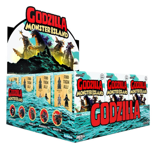 Godzilla Toho (Monster Island) Actionfigur Blind Box Wave 7 Display (12) - Preorder - ETA: 04.10.2026