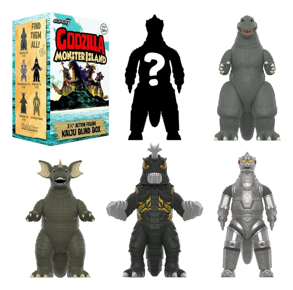 Godzilla Toho (Monster Island) Actionfigur Blind Box Wave 7 Display (12) - Preorder - ETA: 31.07.2026