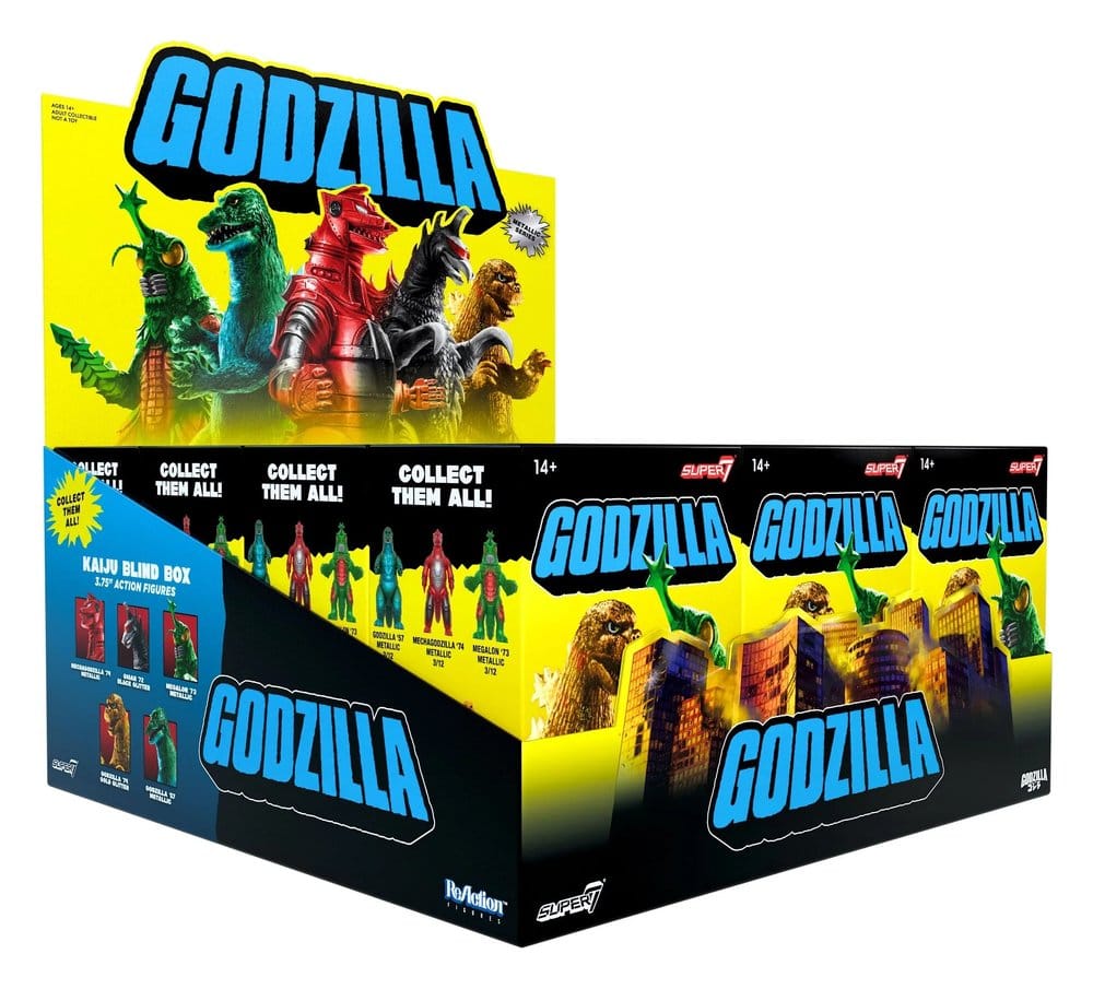 Godzilla Toho (Metallic) Actionfigur Blind Box Wave 5 Display (12) - Preorder - ETA: 31.07.2026