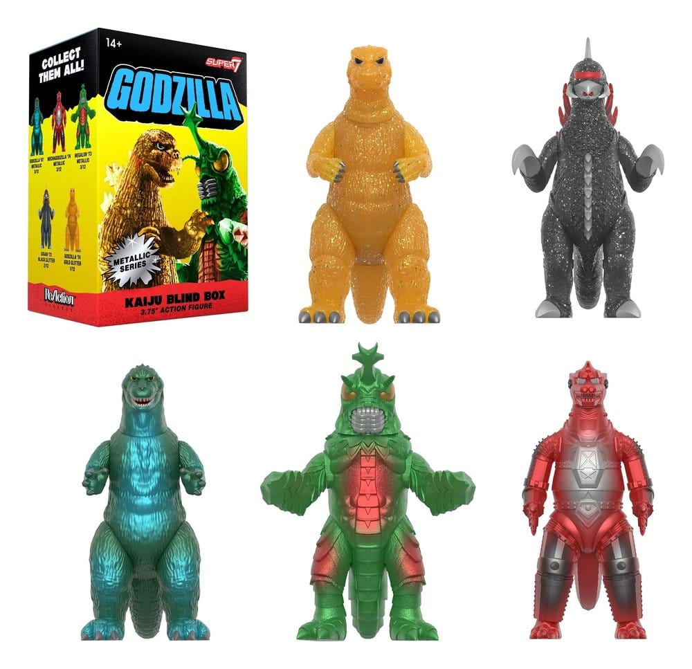 Godzilla Toho (Metallic) Actionfigur Blind Box Wave 5 Display (12) - Preorder - ETA: 31.07.2026