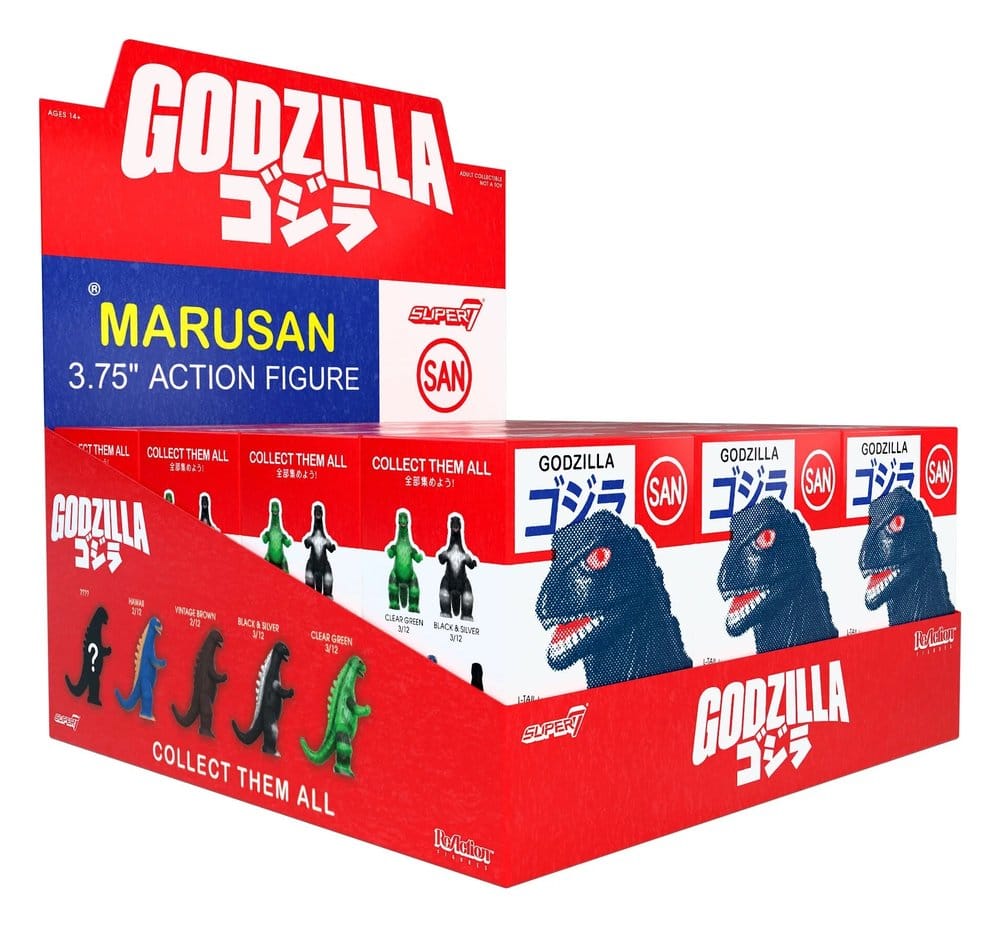 Godzilla Toho (Marusan) Actionfigur Blind Box Wave 6 Display (12) - Preorder - ETA: 31.07.2026