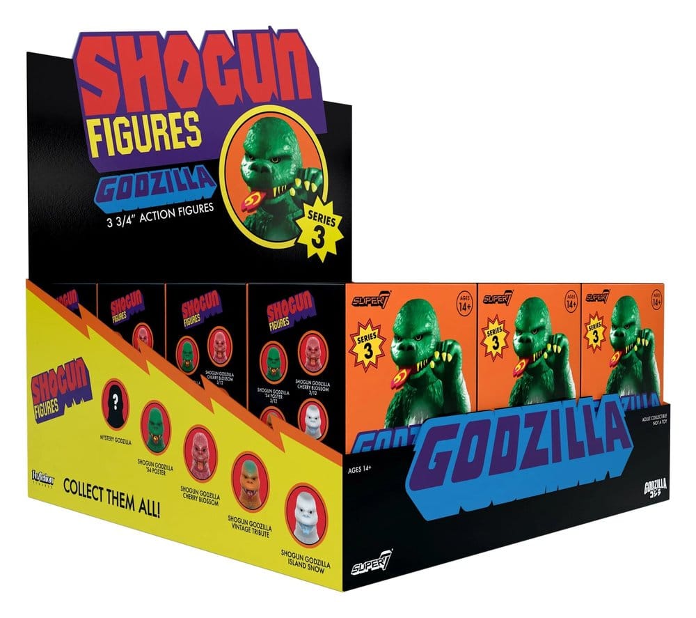 Godzilla Toho (Shogun V3) Actionfigur Blind Box Wave 9 Display (12) - Preorder - ETA: 04.10.2026