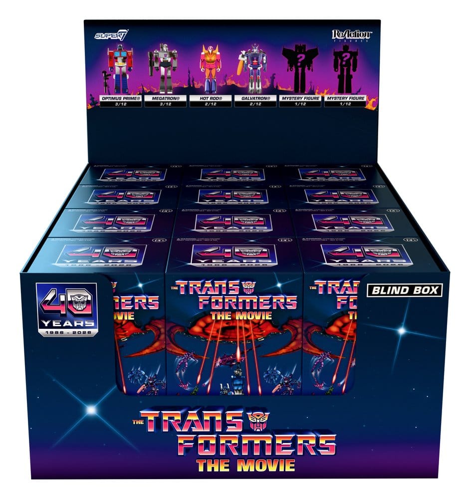 Transformers ReAction Actionfiguren Wave 06 The Movie Blind Box 10 cm Display (12) - Preorder - ETA: 26.11.2026