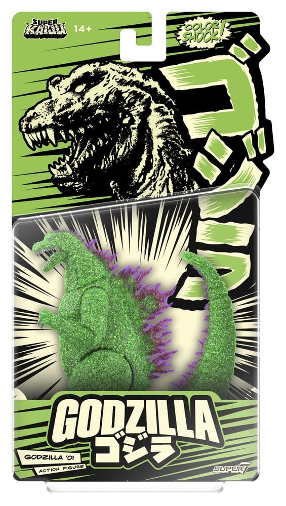 Godzilla Toho Super Kaiju Actionfigur Godzilla 2001 (Color Shock, Clear Green Glitter with Metallic) - Preorder - ETA: 28.10.2026