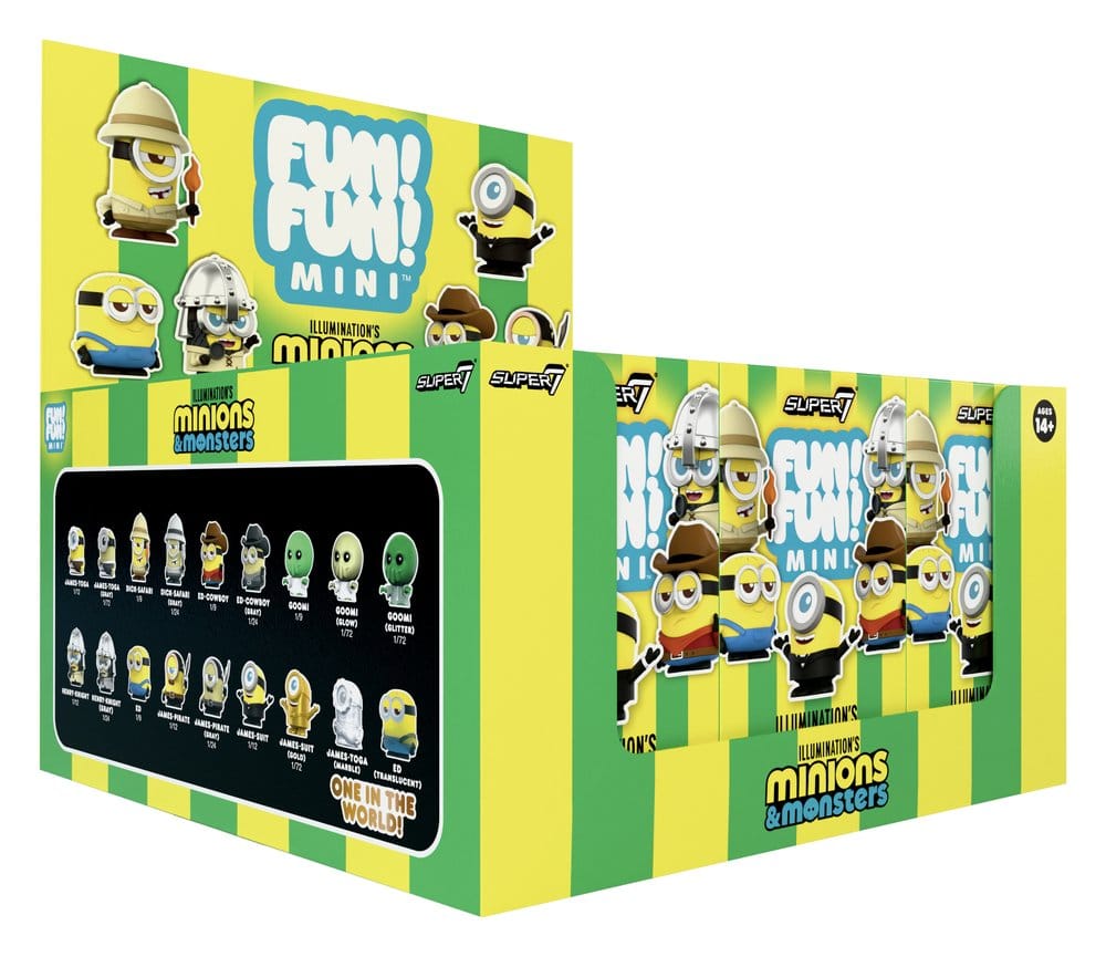 Minions Fun! Fun! Minifiguren Wave 01 Minions & Monsters Blind Box Display (9) - Preorder - ETA: 28.12.2026
