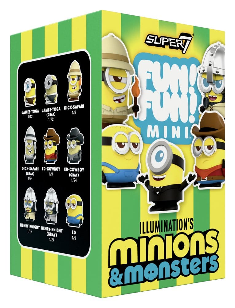 Minions Fun! Fun! Minifiguren Wave 01 Minions & Monsters Blind Box Display (9) - Preorder - ETA: 28.12.2026