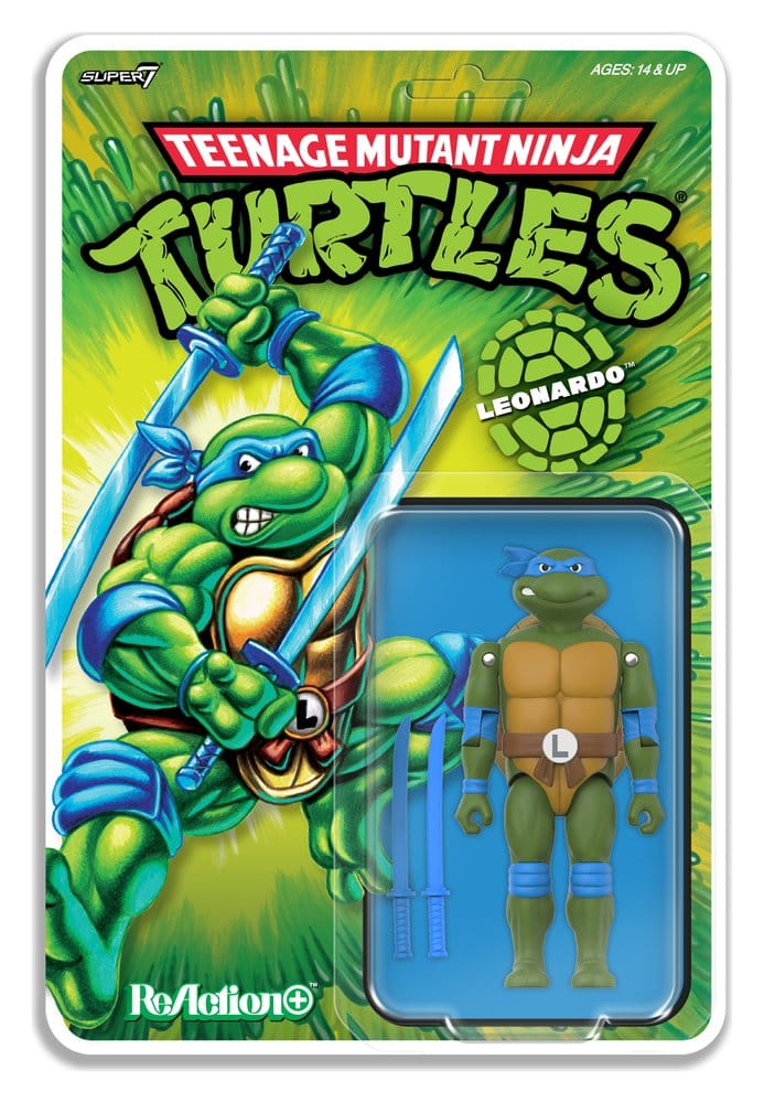 Teenage Mutant Ninja Turtles ReAction+ Actionfigur Wave 02 Leonardo - Preorder - ETA: 16.10.2026