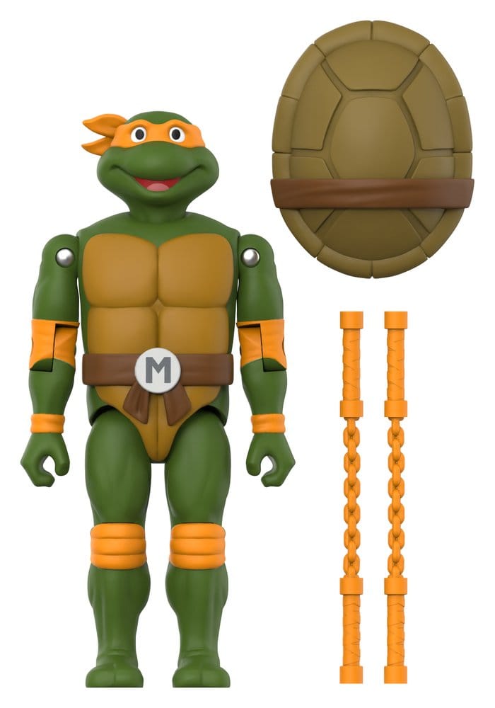 Teenage Mutant Ninja Turtles ReAction+ Actionfigur Wave 02 Michelangelo - Preorder - ETA: 16.10.2026