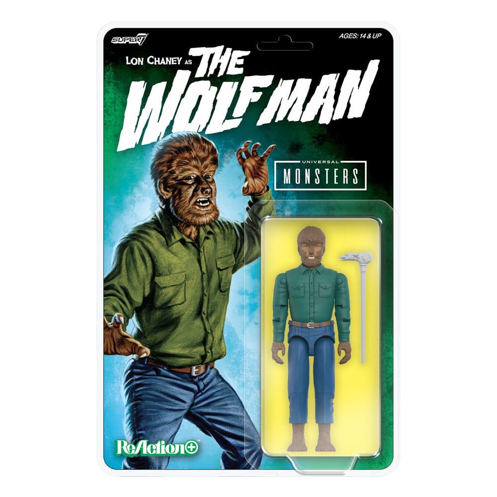 Universal Monsters ReAction+ Actionfigur Wave 1 The Wolf Man 10 cm     - Preorder - ETA: 25.01.2026