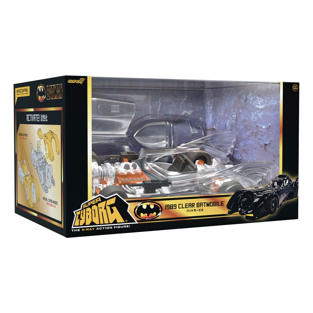 Batman 1989 Super Cyborg Fahrzeug Batmobile 1989 (Clear) 35 cm     - Preorder - ETA: 25.01.2026