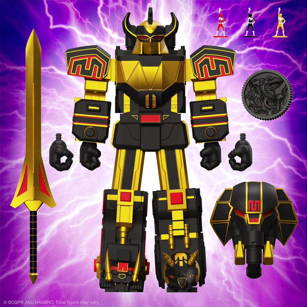 Power Rangers Ultimates Actionfigur Megazord (Black/Gold) 18 cm - Versand: 5-7 Tage nach Bestellung