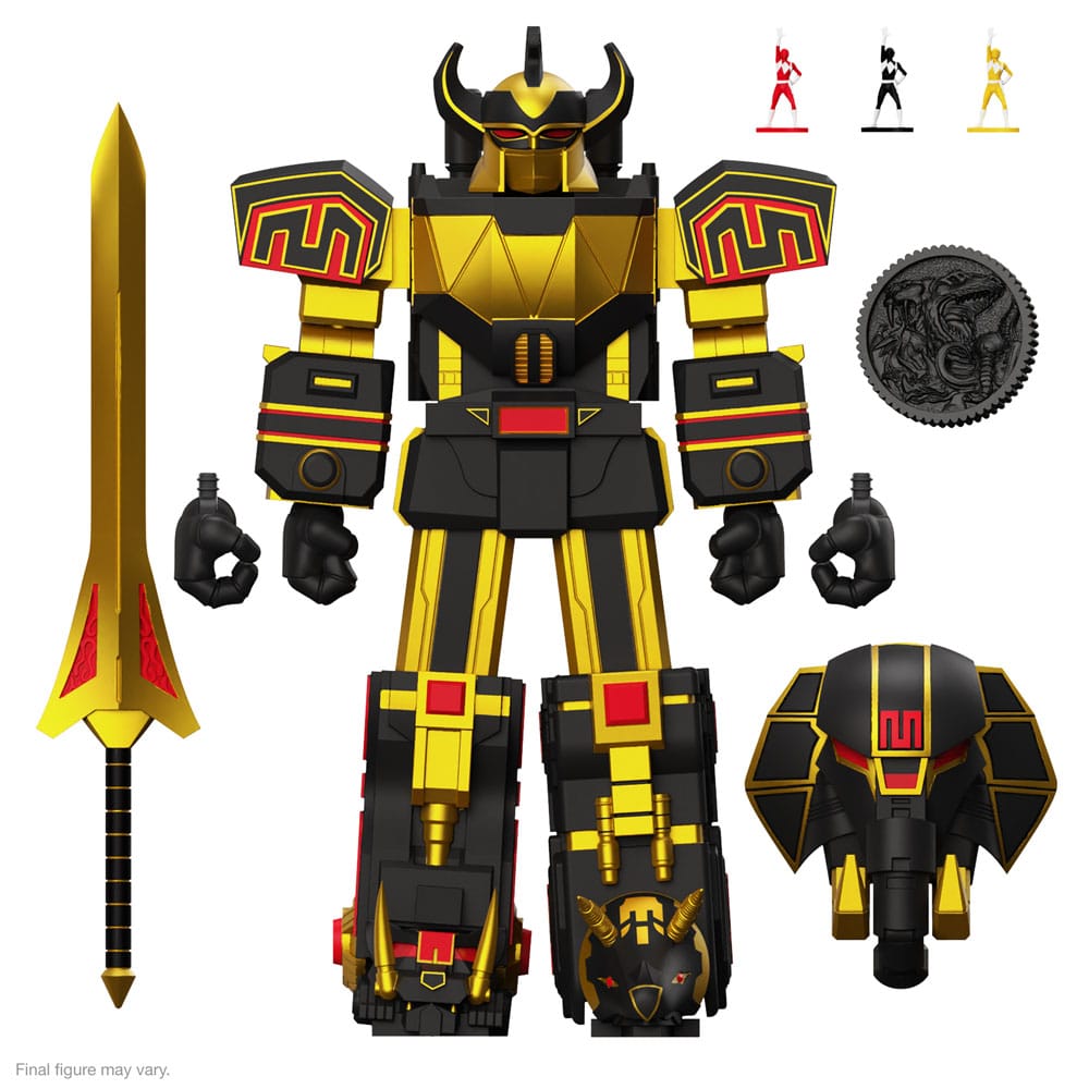Power Rangers Ultimates Actionfigur Megazord (Black/Gold) 18 cm - Versand: 5-7 Tage nach Bestellung