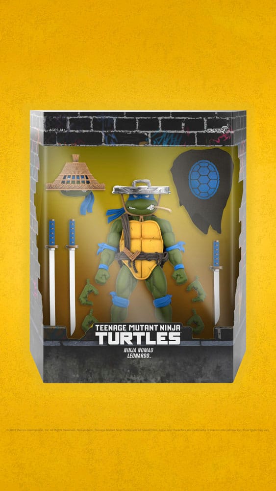 Teenage Mutant Ninja Turtles Ultimates Actionfigur Ninja Nomad Leonardo 18 cm - Versand: 5-7 Tage nach Bestellung